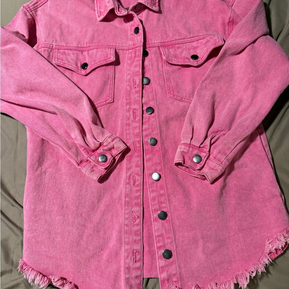 Pink Denim Jacket